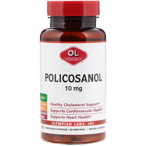 Olympian Labs, Policosanol, 10 mg, 60 Vegetable Capsules فوائد