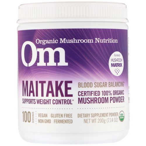 Organic Mushroom Nutrition, Maitake, Mushroom Powder, 7.14 oz (200 g) فوائد