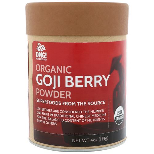 OMG! Organic Meets Good, Organic, Goji Berry Powder, 4 oz (113 g) فوائد