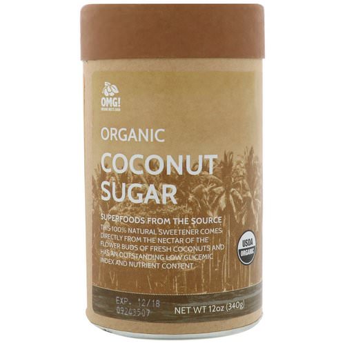 OMG! Organic Meets Good, Organic, Coconut Sugar, 12 oz (340 g) فوائد