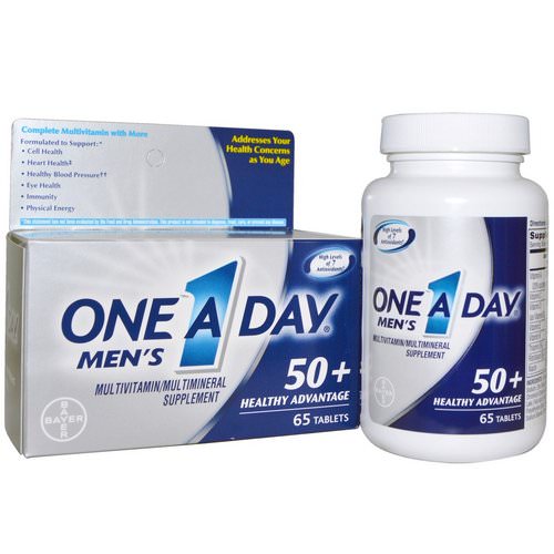 One-A-Day, Men's, 50+ Healthy Advantage, Multivitamin/Multimineral Supplement, 65 Tablets فوائد