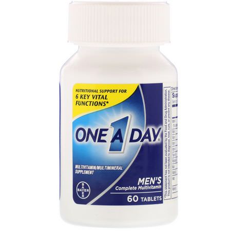 One-A-Day Men's Multivitamins - الفيتامينات المتعددة للرجال, صحة الرجل, المكملات الغذائية