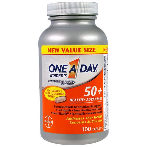 One-A-Day, Women's 50+, Healthy Advantage, Multivitamin/Multimineral Supplement, 100 Tablets فوائد