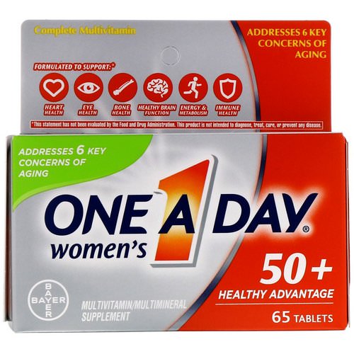 One-A-Day, Women's 50+, Healthy Advantage, 65 Tablets فوائد