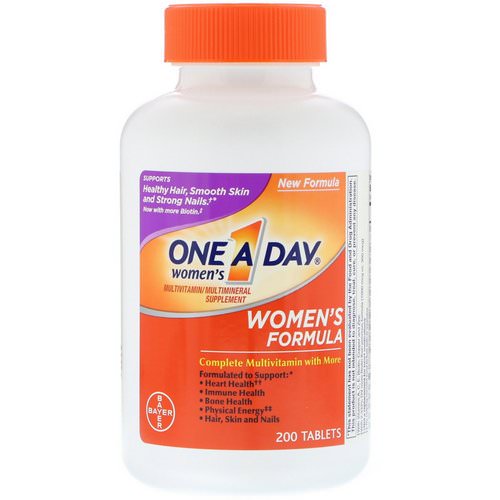 One-A-Day, Women's Formula, Multivitamin/Multimineral Supplement, 200 Tablets فوائد