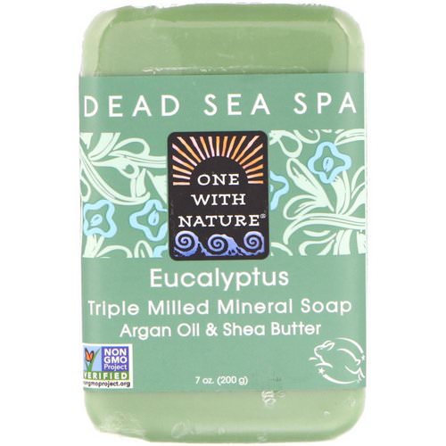 One with Nature, Triple Milled Mineral Soap Bar, Eucalyptus, 7 oz (200 g) فوائد