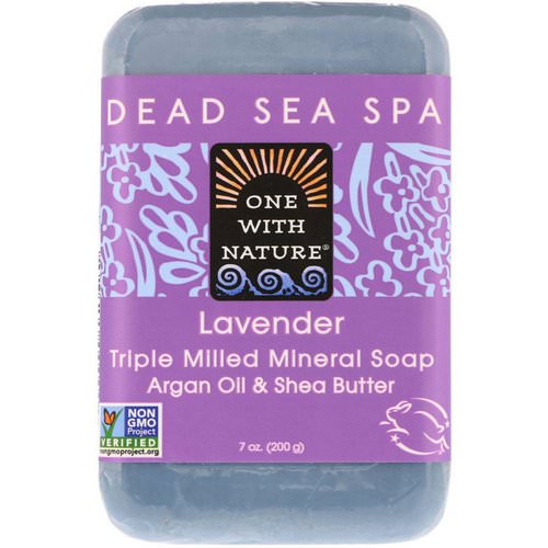 One with Nature, Triple Milled Mineral Soap Bar, Lavender, 7 oz (200 g) فوائد