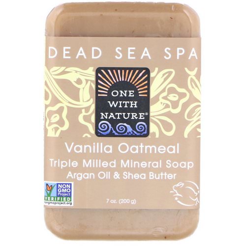 One with Nature, Triple Milled Mineral Soap, Vanilla Oatmeal, 7 oz (200 g) فوائد