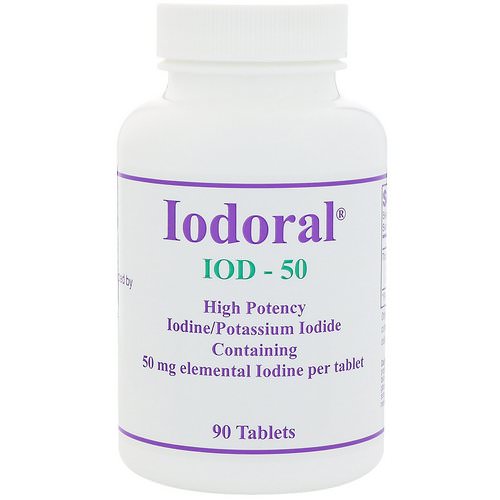 Optimox, Iodoral, 50 mg, 90 Tablets فوائد