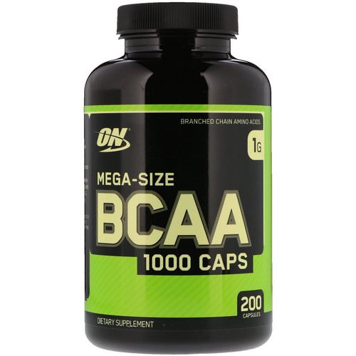Optimum Nutrition, BCAA 1000 Caps, Mega-Size, 1 g, 200 Capsules فوائد