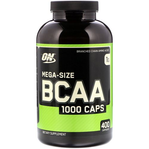 Optimum Nutrition, BCAA 1000 Caps, Mega-Size, 1 g, 400 Capsules فوائد