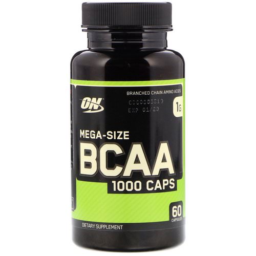 Optimum Nutrition, BCAA 1000 Caps, Mega-Size, 1 g, 60 Capsules فوائد