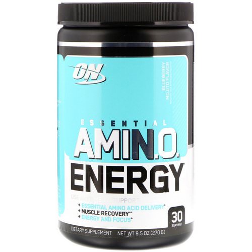Optimum Nutrition, Essential Amin.O. Energy, Blueberry Mojito Flavor, 9.5 oz (270 g) فوائد