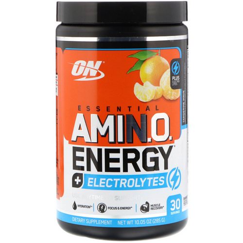 Optimum Nutrition, Essential Amin.O. Energy + Electrolytes, Tangerine Wave, 10.05 oz (285 g) فوائد