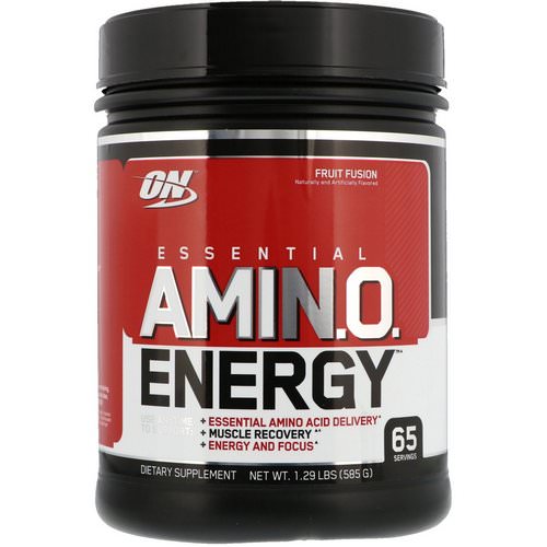 Optimum Nutrition, Essential Amin.O. Energy, Fruit Fusion, 1.29 lbs (585 g) فوائد