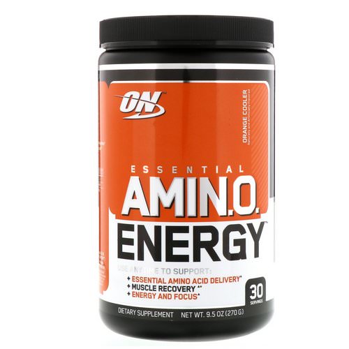 Optimum Nutrition, Essential Amin.O. Energy, Orange Cooler, 9.5 oz (270 g) فوائد