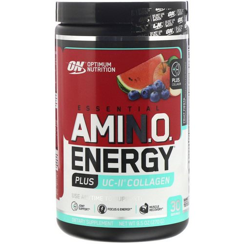 Optimum Nutrition, Essential Amino Energy plus UC-II Collagen, Fruit Fiesta, 9.5 oz (270 g) فوائد