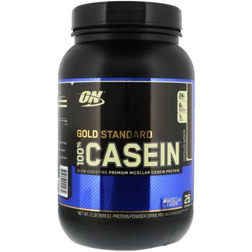 Optimum Nutrition, Gold Standard, 100% Casein, Chocolate Supreme, 2 lbs (909 g) فوائد