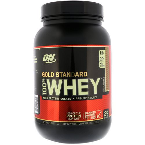 Optimum Nutrition, Gold Standard, 100% Whey, Chocolate Malt, 2 lb (907 g) فوائد