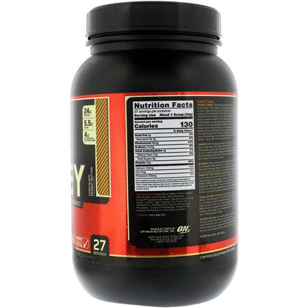 Optimum Nutrition, Gold Standard, 100% Whey, Chocolate Peanut Butter, 2 lbs (907 g):بر,تين مصل اللبن, التغذية الرياضية