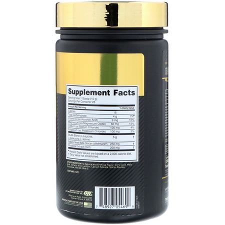 Optimum Nutrition, Gold Standard, BCAA Train + Recover, Cranberry Lemonade, 9.9 oz (280 g):BCAA,الأحماض الأمينية