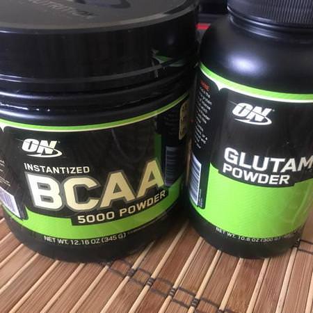 Optimum Nutrition, Instantized BCAA 5000 Powder, Unflavored, 12.16 oz (345 g)