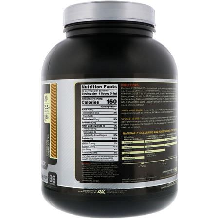 Optimum Nutrition, Platinum Hydro Whey, Chocolate Peanut Butter, 3.5 lbs (1.59 kg):بر,تين مصل الحليب هيدرليزيت, بر,تين مصل اللبن