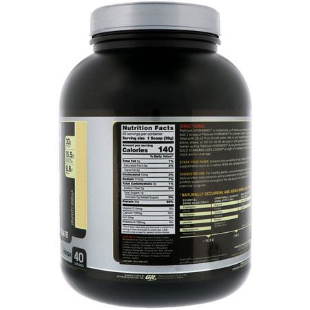 Optimum Nutrition, Platinum Hydro Whey, Velocity Vanilla, 3.5 lbs (1.59 kg):بر,تين مصل الحليب هيدرليزيت, بر,تين مصل اللبن