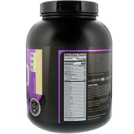 Optimum Nutrition, Pro Gainer, High-Protein Weight Gainer, Vanilla Custard, 5.09 lbs (2.31 kg):زيادة ال,زن, البر,تين