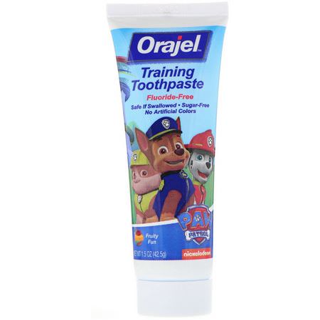 Orajel Baby Toothpaste Gel Fluoride Free - الفلورايد مجانا, Toothpaste, حمام, Gel