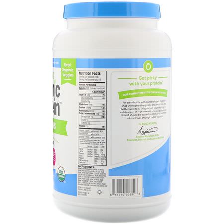 Orgain, Organic Protein & Greens Protein Powder, Plant Based, Vanilla Bean, 1.94 lbs (882 g):الخضر, س,برف,دس