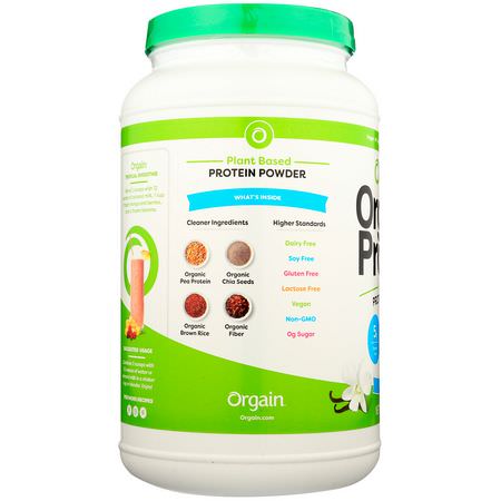 Orgain Plant Based Blends - البر,تين النباتي, النبات, التغذية الرياضية
