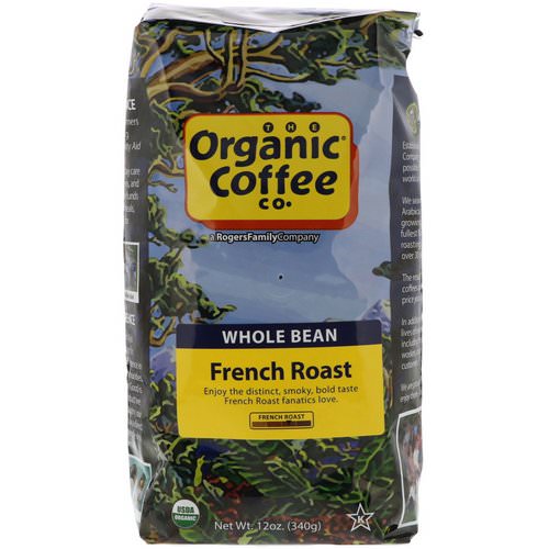 Organic Coffee Co, French Roast, Whole Bean Coffee, 12 oz (340 g) فوائد