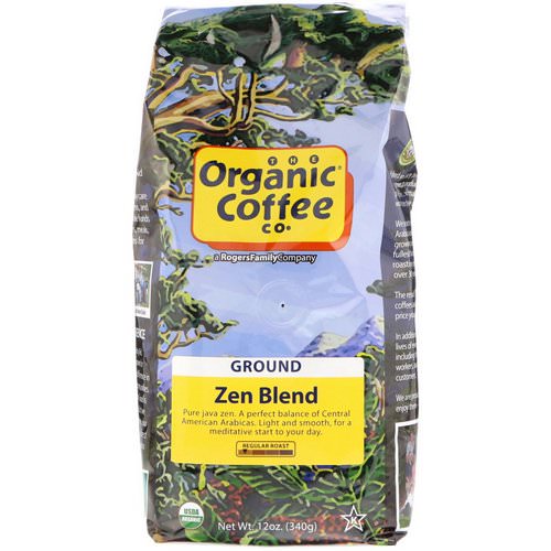 Organic Coffee Co, Zen Blend, Ground, 12 oz (340 g) فوائد