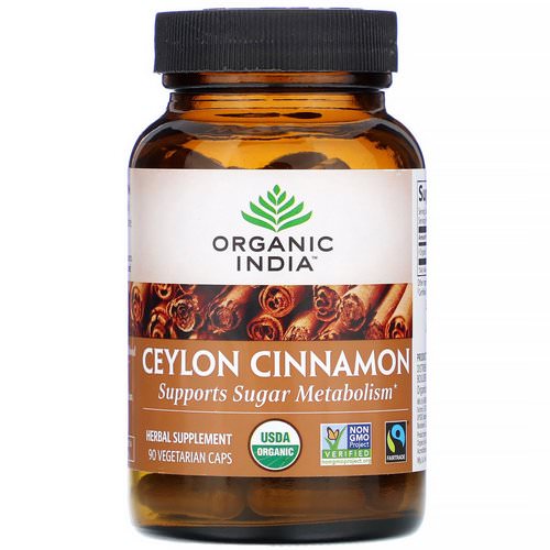 Organic India, Ceylon Cinnamon, 90 Vegetarian Caps فوائد