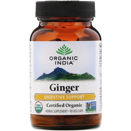 Organic India, Ginger, 90 Veg Caps فوائد