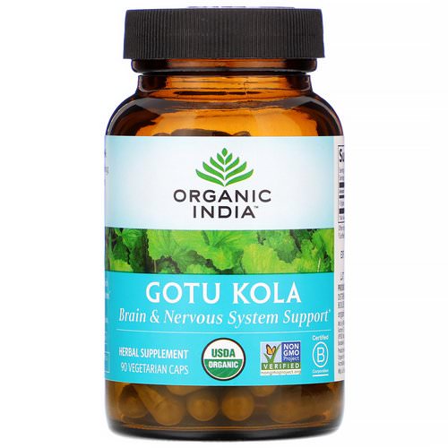 Organic India, Gotu Kola, 90 Vegetarian Caps فوائد
