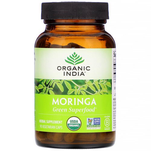 Organic India, Moringa, 90 Vegetarian Caps فوائد