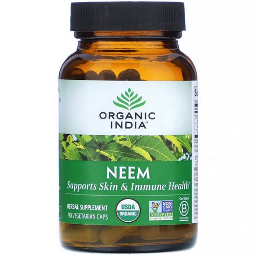Organic India, Neem, 90 Vegetarian Caps فوائد