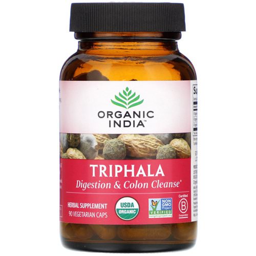 Organic India, Triphala, 90 Vegetarian Caps فوائد