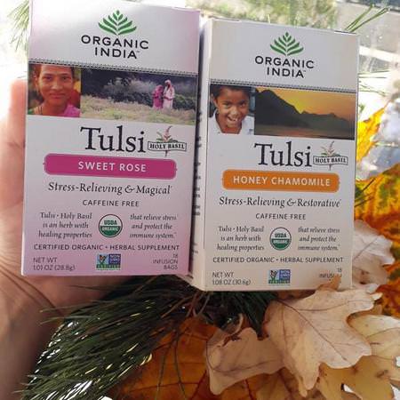 Organic India Tulsi Tea Herbal Tea - شاي الأعشاب, شاي Tulsi
