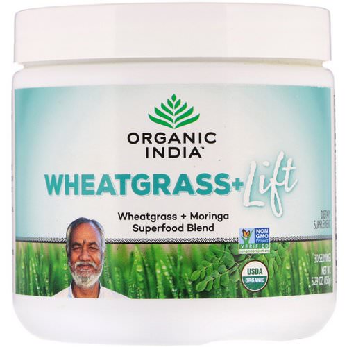 Organic India, Wheatgrass+ Lift, Superfood Blend, 5.29 oz (150 g) فوائد