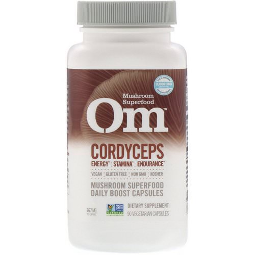 Organic Mushroom Nutrition, Cordyceps, 667 mg, 90 Vegetarian Capsules فوائد