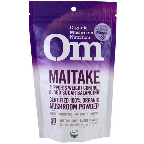 Organic Mushroom Nutrition, Maitake, Mushroom Powder, 3.57 oz (100 g) فوائد