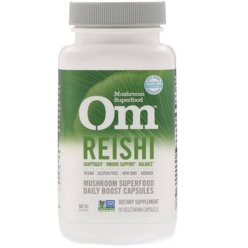 Organic Mushroom Nutrition, Reishi, 667 mg, 90 Vegetarian Capsules فوائد