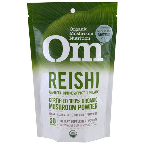 Organic Mushroom Nutrition, Reishi, Mushroom Powder, 3.57 oz (100 g) فوائد