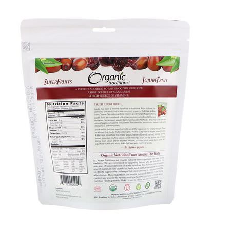 Organic Traditions, Dried Jujube Fruit, 6 oz (170 g):عشب البحر