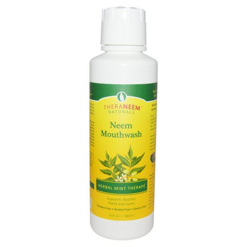 Organix South, TheraNeem Naturals, Herbal Mint Therape, Neem Mouthwash, 16 fl oz (480 ml) فوائد