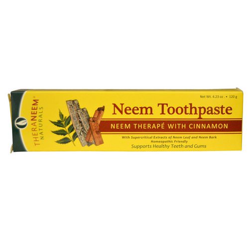 Organix South, TheraNeem Naturals, Neem Therape with Cinnamon, Neem Toothpaste, 4.23 oz (120 g) فوائد