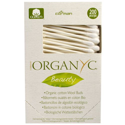 Organyc, Beauty, Organic Cotton Wool Buds, 200 Pieces فوائد